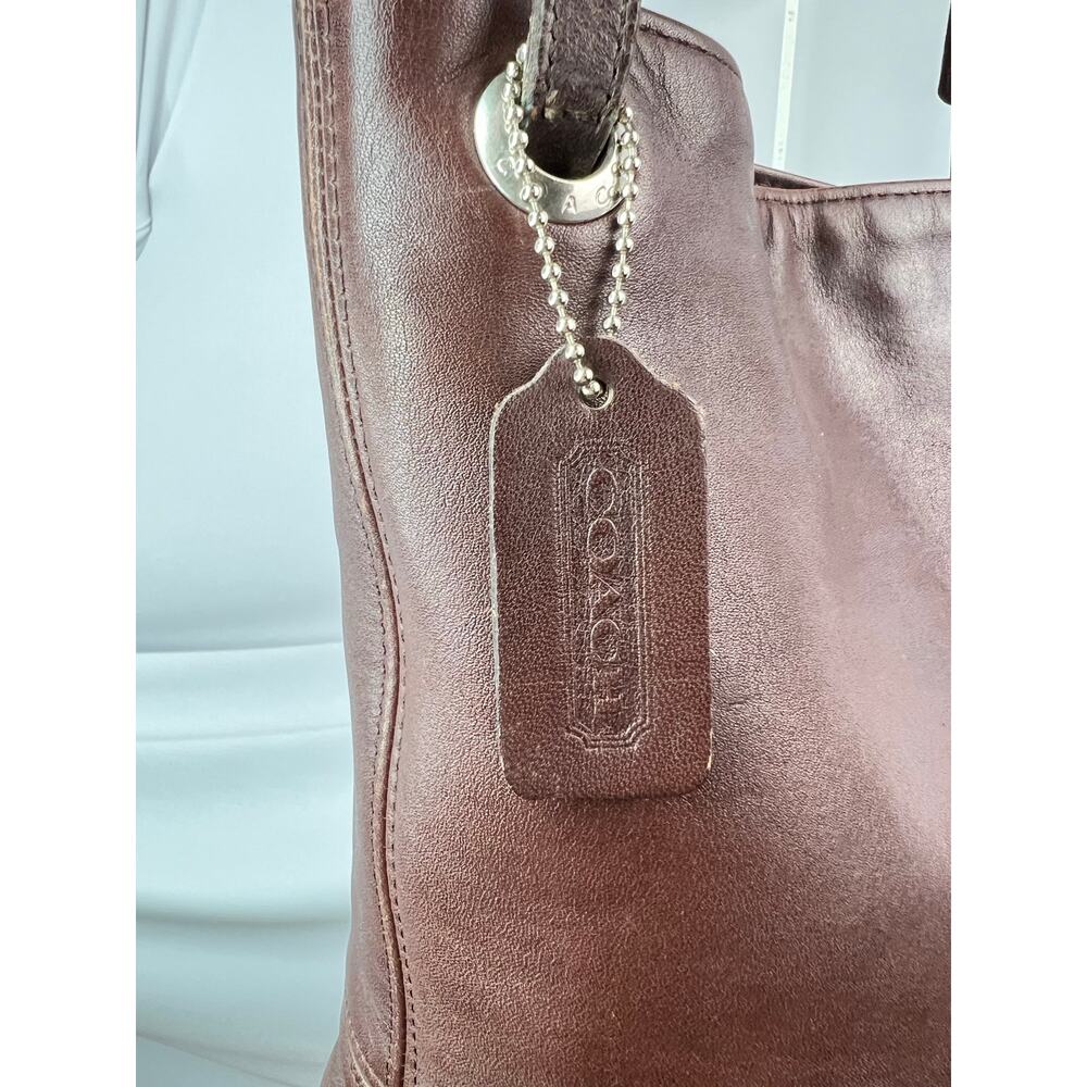 Rare 1998 Vintage Coach Westport Shoulder Bucket Bag Mahogany Brown Leather - Picture 9 of 16